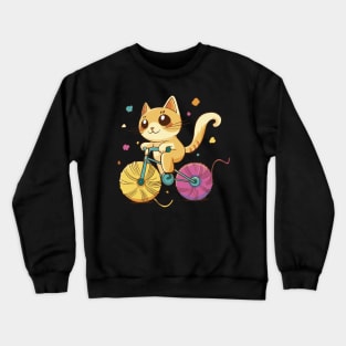 Purrfect Pedal Crafter Crewneck Sweatshirt